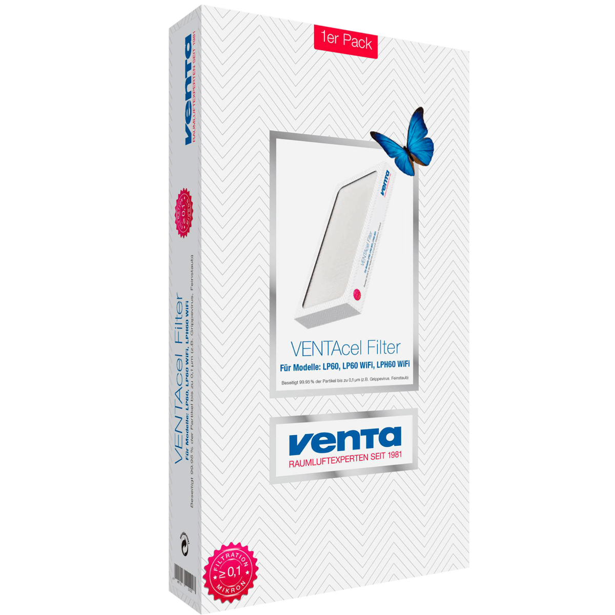 Фильтр VENTAcel для моделей LP60/LPH60/AP902/AH902 (0,1 мкм) (2220100)