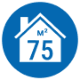 75 м² 75 м²