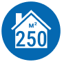 250 м²
