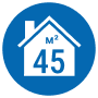 45 м² 45 м²